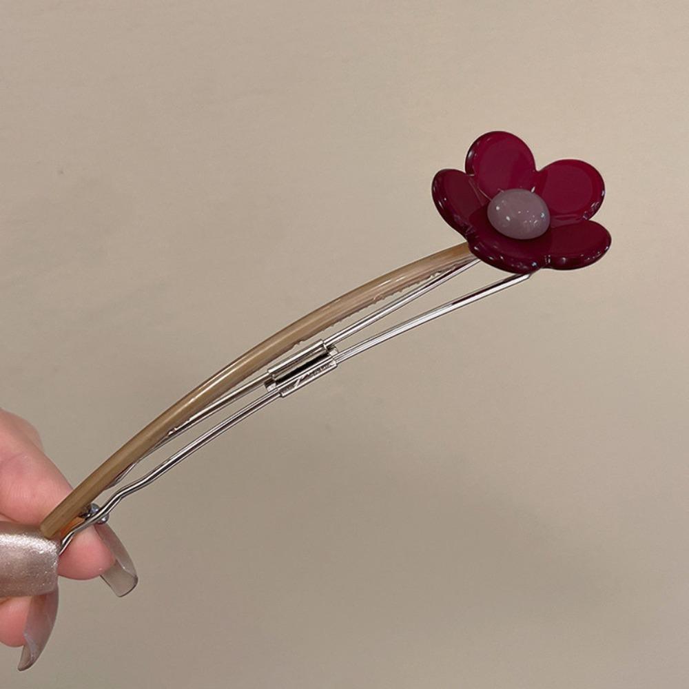 Non-Slip Horizontal Hair Clip Candy Color Clip Hairpin Sweet Hair Styling Tool  Back Head Updo