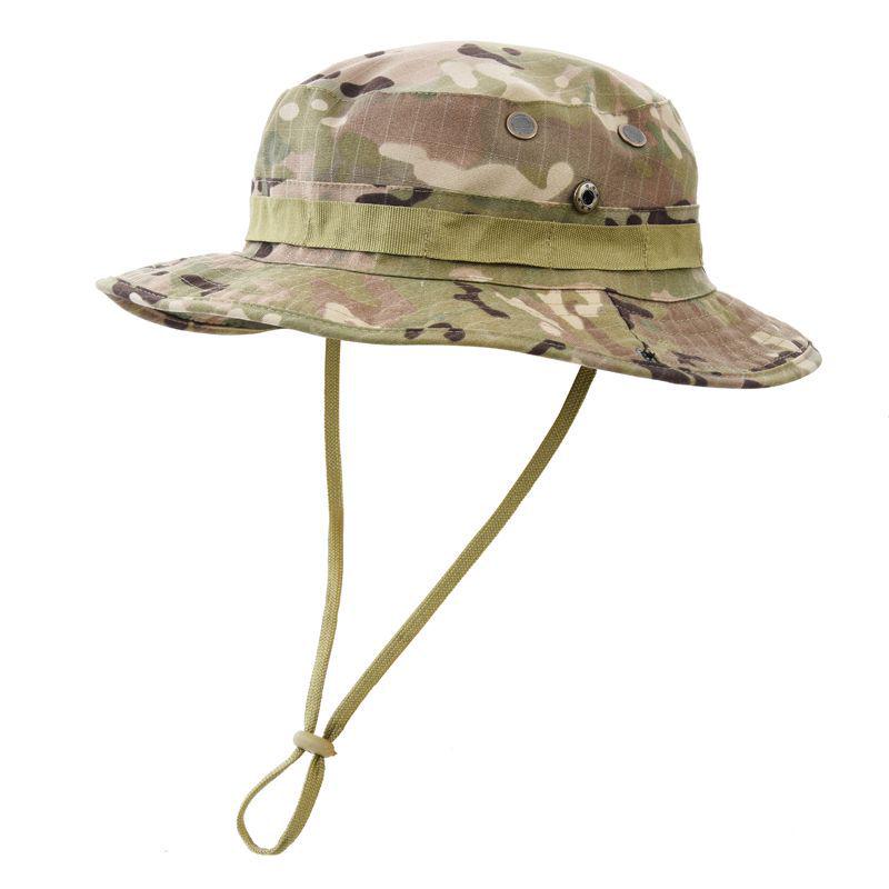 Men's Tactical Sun Protection Hat: Large Brim Outdoor Mountaineering, Fisherman & Cowboy Style, Foldable Bennie Hat.