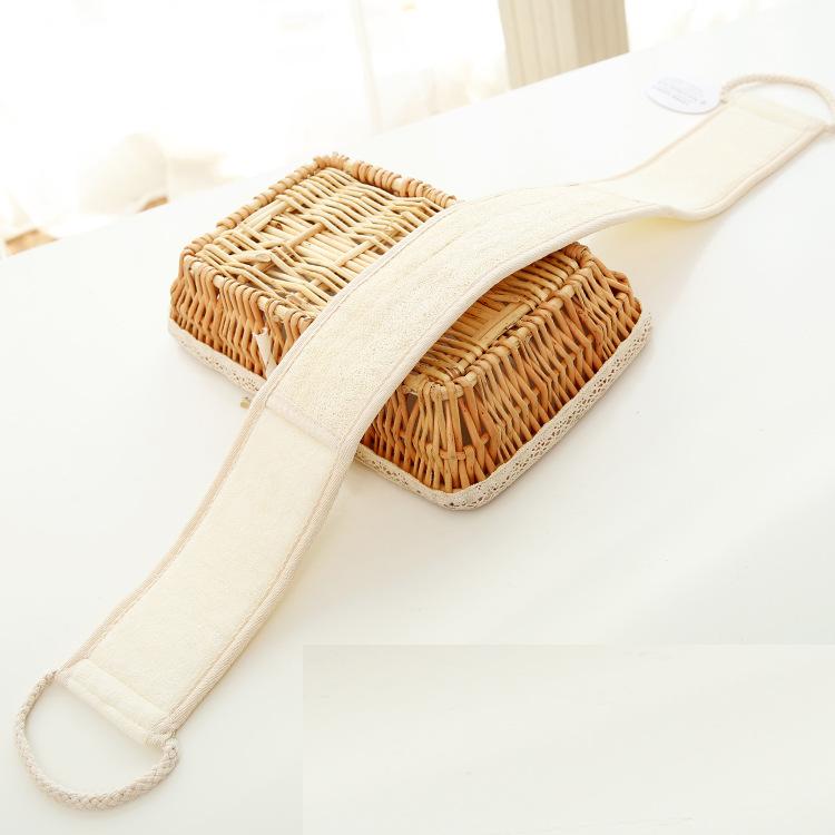 Burete de baie natural cu două fețe lufă și iută