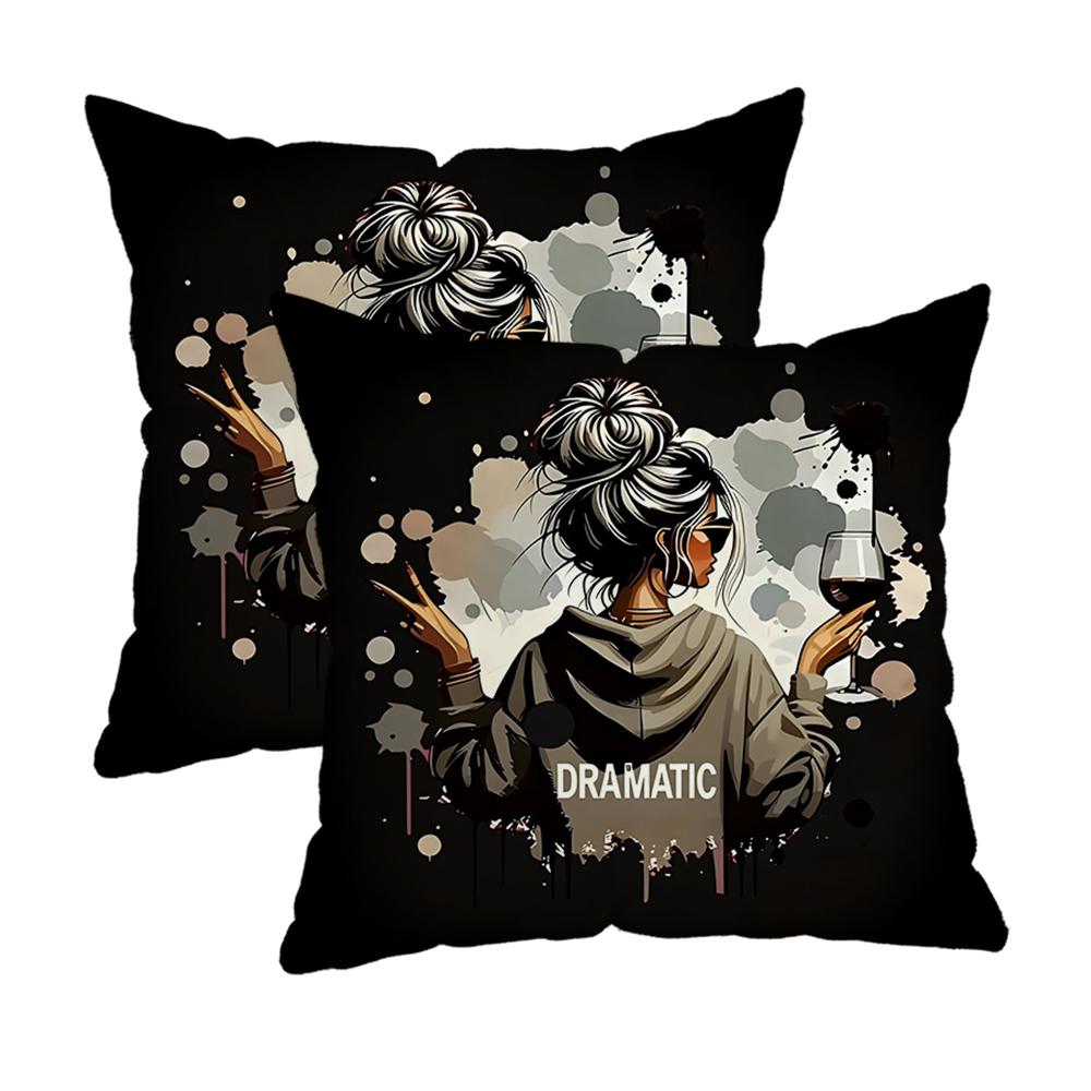 Why Not. Patterned Pillowcasezipper Design, Decorative Pillowcase, 45X45 Cm Pillowcase