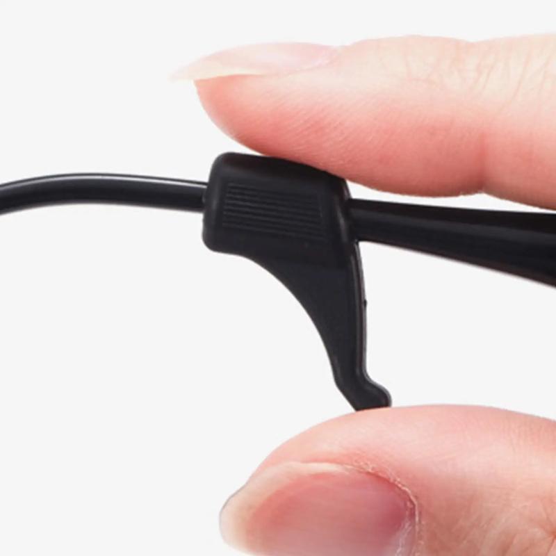 Glasses Anti-slip Cover Ear Hook Silicone Anti-Slip Holder for Sunglasses Eyeglass Leg Temple Tips Black Wholesale