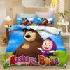 Masha the Bear Duvet Cover pillowcase Bedding Bedroom Decoration Children Gift adult Single Double bed Large SizeZip Duvet Cover