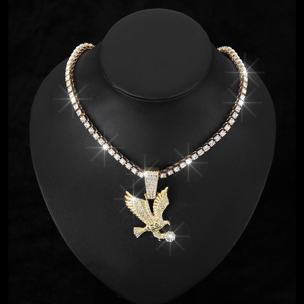 European and American New Products, Personalized Eagle Pendant, Cuban Necklace, Niche Accessories for Men and Women, Wholesale, Ins-style
