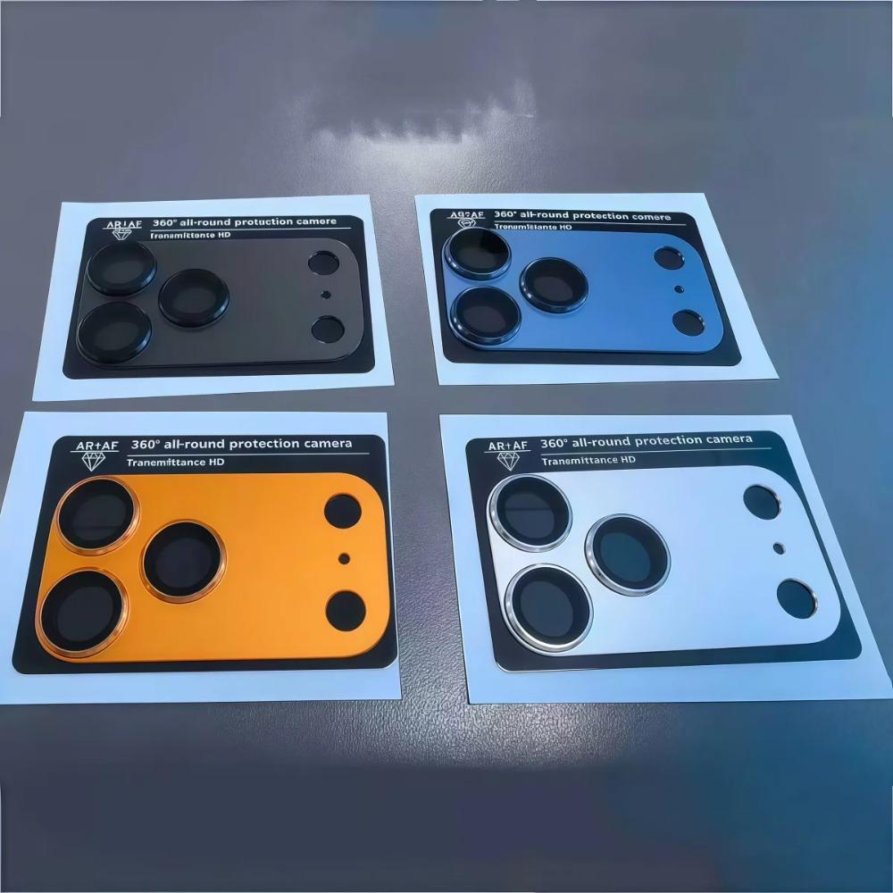 1Set Full Coverage AR HD Tempered Glass Lens Protector For IPhone 17 Pro 17 Pro Max Anti-Scratch Metal Camera Film Accessories