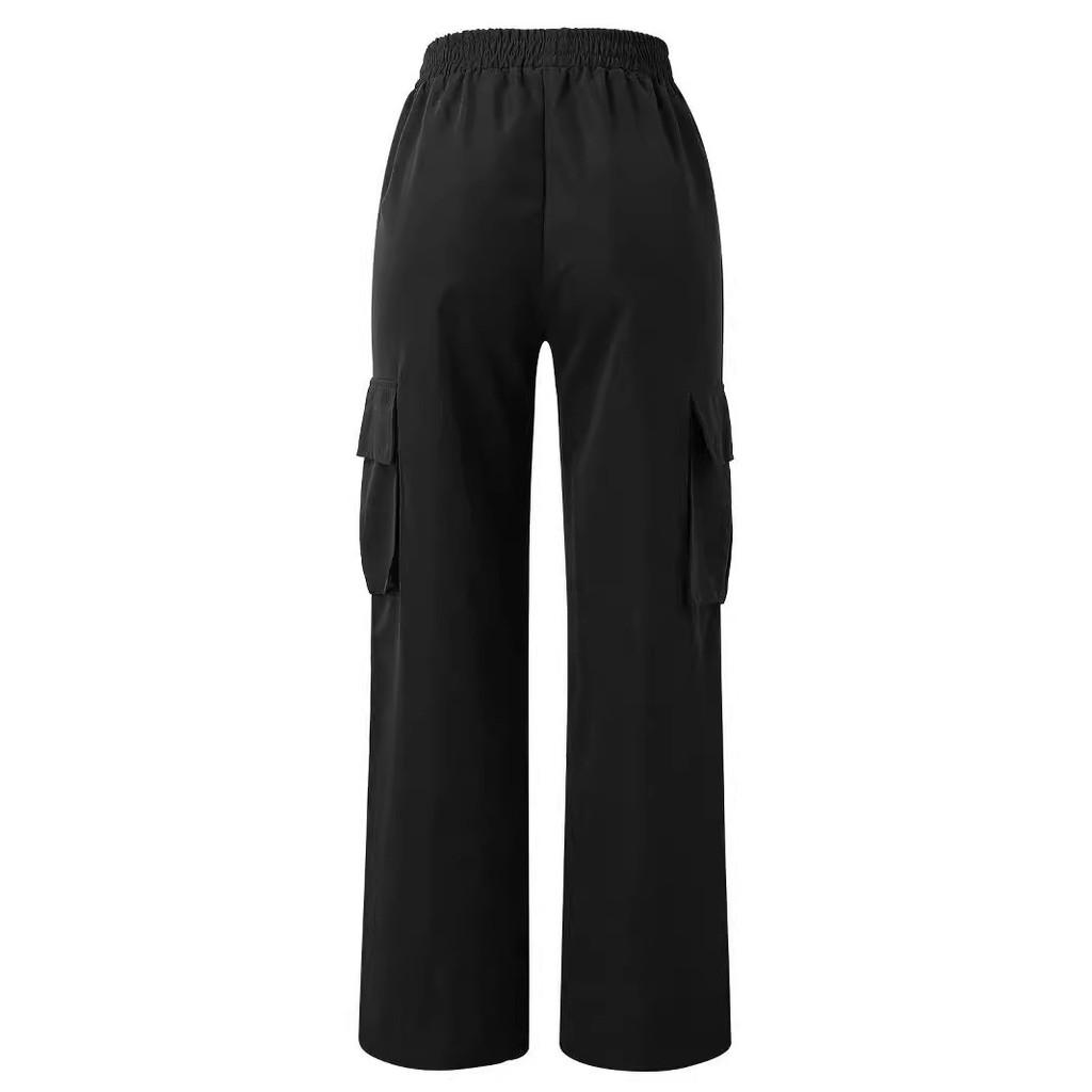 Casual Womens Cargo Pants With Polyester Breathable Fabric For Summer Comfort