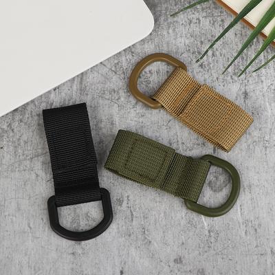 10 Stück D-Ring Clip Gurt Haken Schlaufe Karabiner Clip für Rucksack Wasserflasche Schlüsselanhänger Mehrzweck-Adapter Schlüsselorganizer