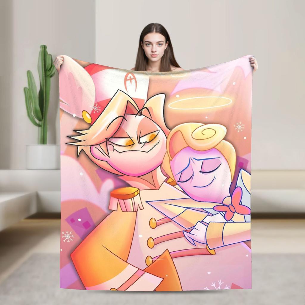 Vincent Hazbins Hotels Anime Blankets Fleece Spring Autumn Breathable Warm Throw Blanket for Sofa Bedroom Bedspread