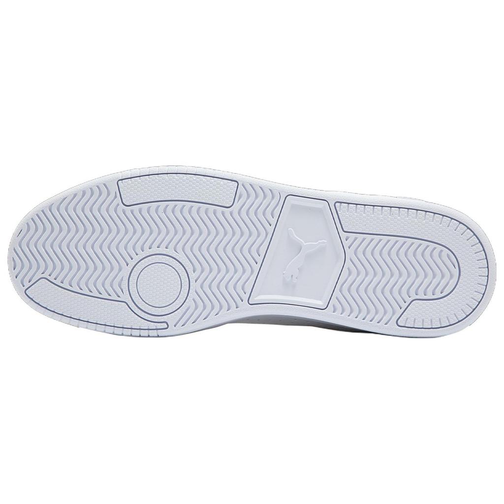 Puma Baskets Basses Classiques Décontractées Grounded Perf Baskets Unisexe Blanc Gris 398418-01