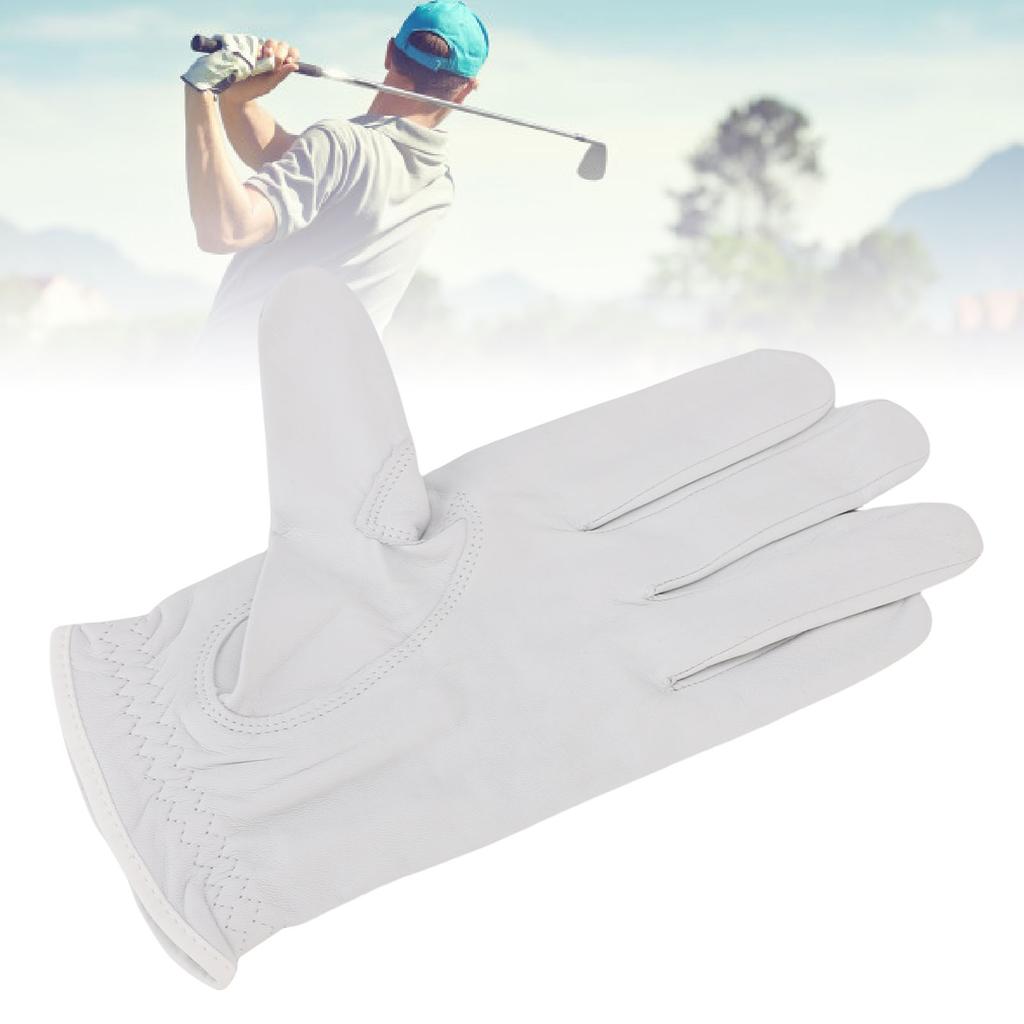 Left Handed Glove Sheepskin Breathable Good Grip Full Finger Glove for Hot Humid Weather Training