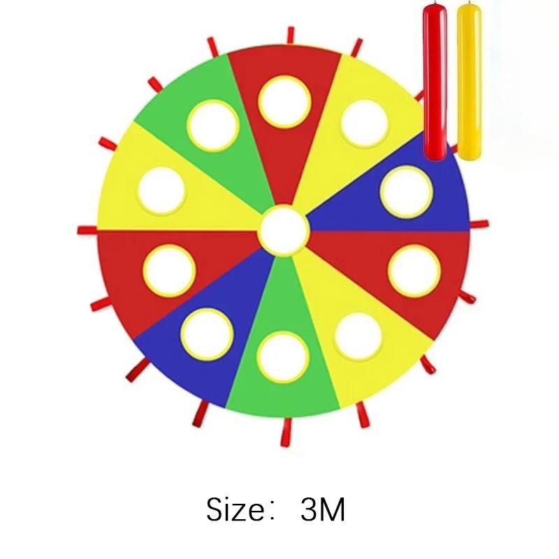 Kids Whack A Mole Game Rainbow Umbrella  Kindergarten Outdoor Fun And Sports Paracaidas Toy Buiten Speelgoed Voor Kinderen