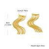 Gold Tassel Earrings Stainless Steel Waterfall Earrings Hypoallergenic Fringe Earrings  Prom Event