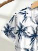 Emptio Regular Short Business Dress Office Cool Feeling Aloha-Style Shirt, Beach, Collared, Refreshing, Outdoor, All-Over Print, Collar, Sleeve,