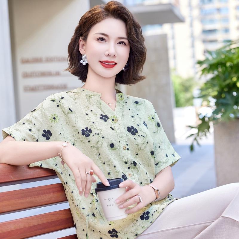 2026 Summer Chiffon Blouse for Young, Middle-aged, and Elderly Women - Stylish and Comfortable