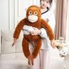 Cross-Border Plush Gorilla Doll - Realistic Monkey Design with Velcro Hands and Feet