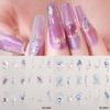 5D Embossed Nail Art Stickers Manicure Accessories Self Adhesive Nail Decals