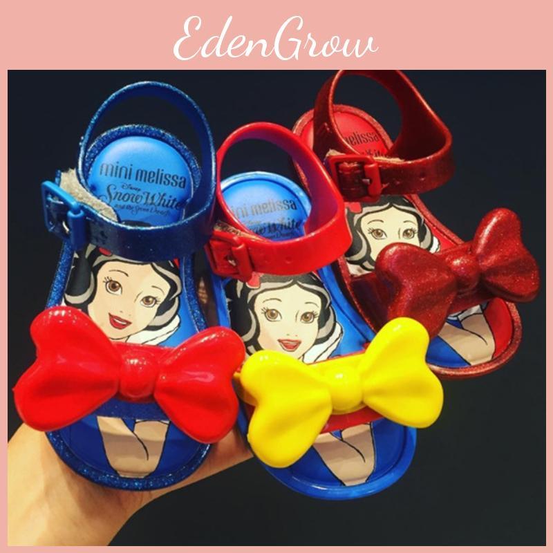 Delightful Mini Melissa Snow White Kids Sandals Featuring Enchanting Princess Theme
