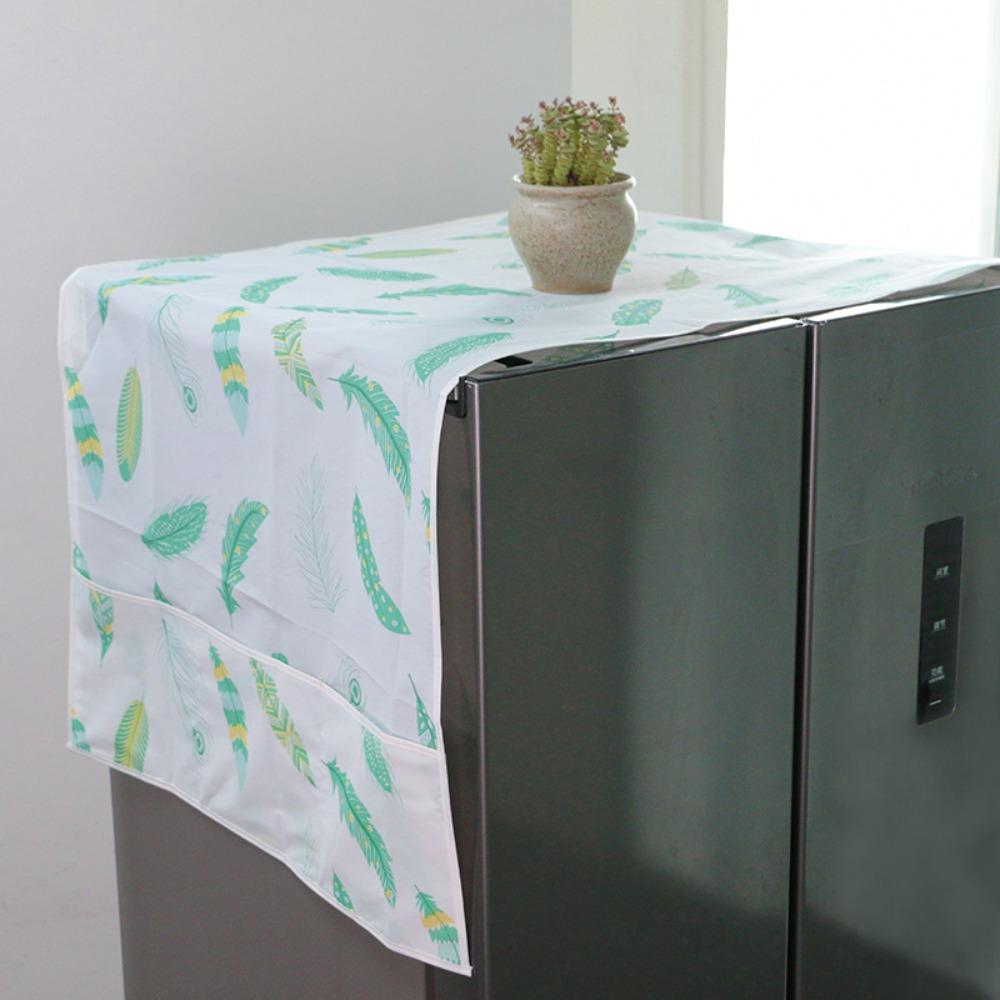 With Pockets Refrigerator Dust Cover Multifunctional Appliance Top Cover  Restaurant