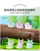 10-100pcs Luminous Mini Aplysia Resin Little Snail Figurines Tiny Sea Animals for Dollhouse Aquarium DIY Crafts Garden Decor