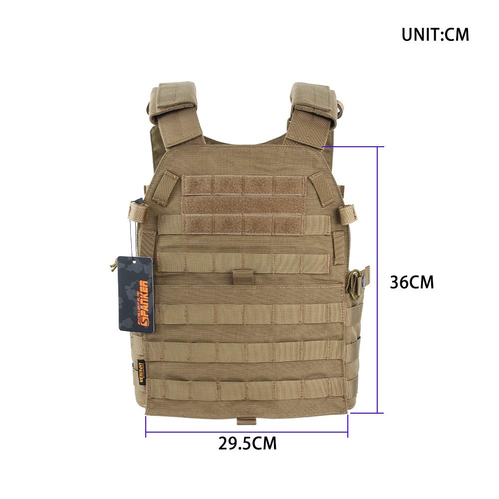 ELITE JPC Nylon Multicam Plate Carrier Vest Multicam Tactical Airsoft Pouch Plate Carrier [EXCELLENT SPANKER] - Lightweight, Vest, Armor, Included,