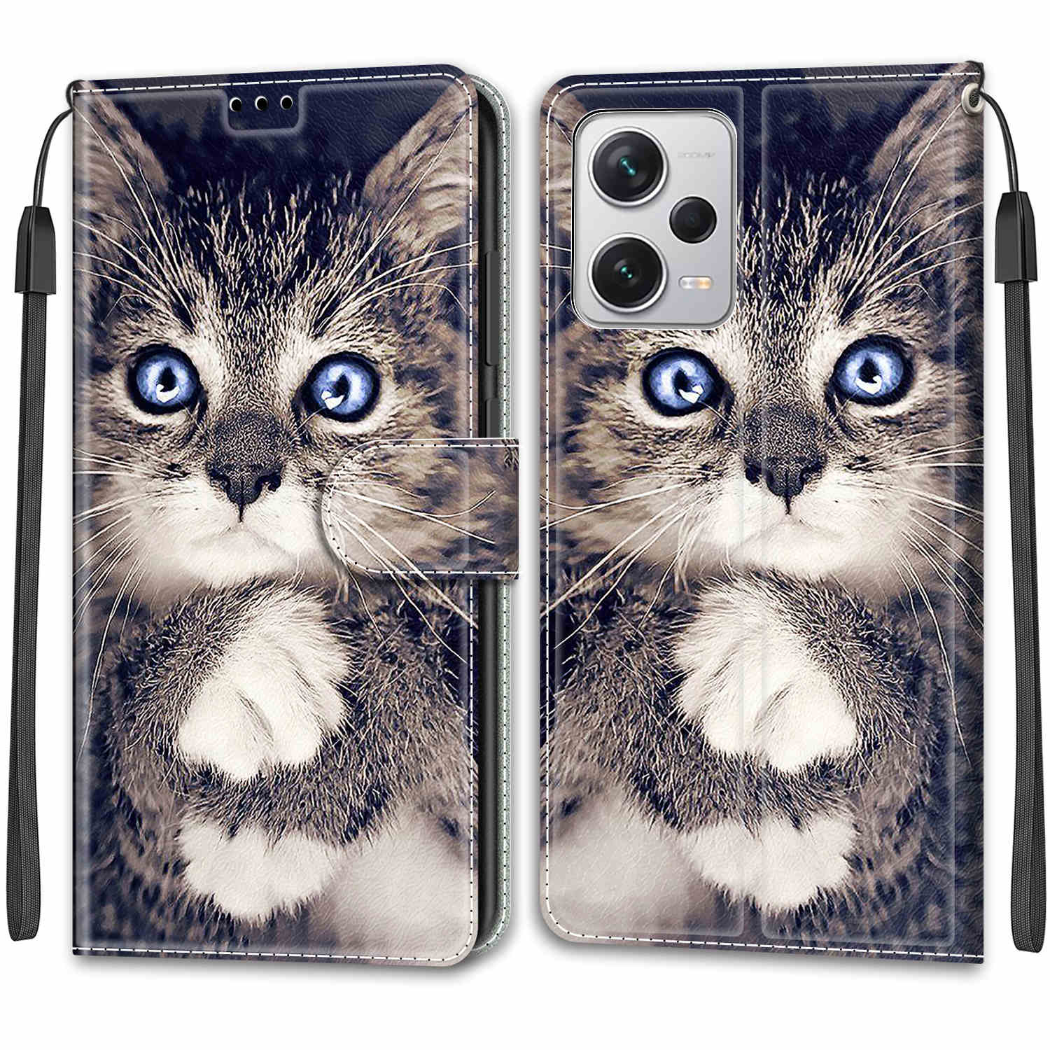 

Роскошный окрашенный кожаный чехол для Redmi Note12 Note11 Note10 Note9 Note8T Защитный чехол-книжка для Redmi 10C K40S 9A 9C 10A 6A 7A Redmi10 Redmi Note 11 Global