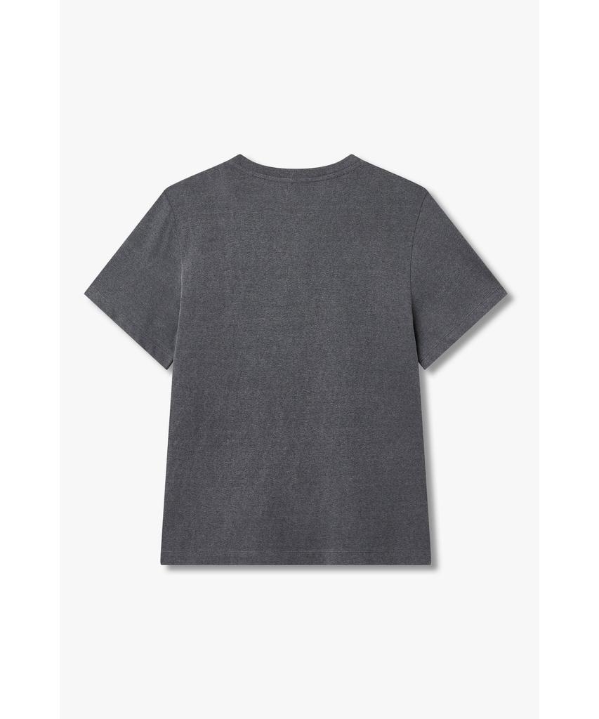 Bobeu Racing Graphic Pigment Washed T-Shirt_Charcoal 7156240005