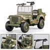 1:32 Vehículos todoterreno militares Willys GP Aleación Fundición a presión y Vehículos de juguete Coche de juguete de metal Modelo Sonido y luz Colección Juguetes de Hobby