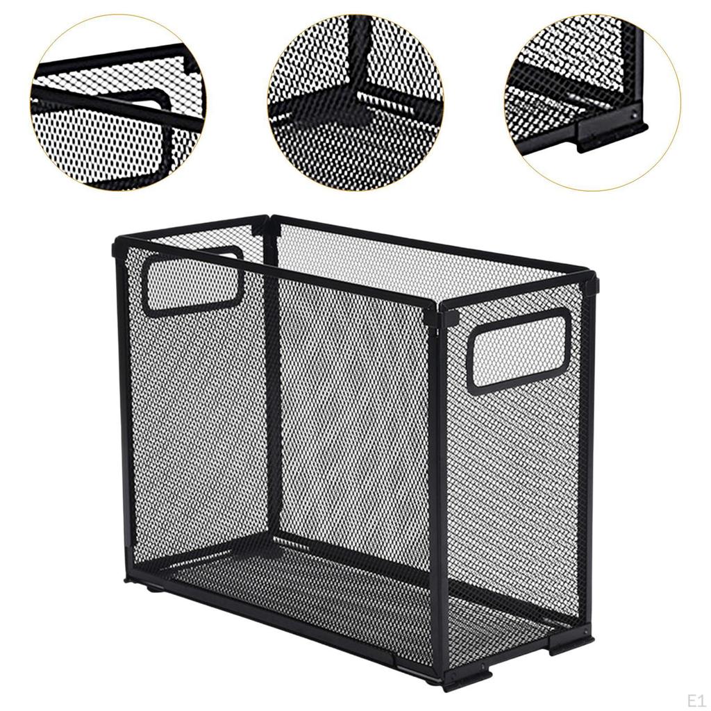 Hanging File Organizer Crate Metal Mail Holder Sorter Office for Desktop