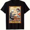 Mens Casual Short Sleeve TShirt Humorous Skeleton Nail Tech Graphic Print Black Round Neck Tee Machine Washable Dry Summer
