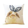 Premium Quality Rabbit Pillowcase Linen Sofa Throw Pillow Cover For Charming Home Decor