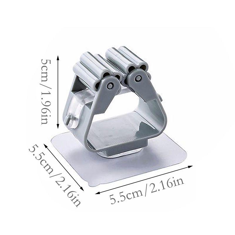 1/3Pcs Mop Clip Wall Mounted Storage Mop Organizer Holder Hanger Storage Rack Seamless Mop Clip Hook Household Mounted Hanging Racks