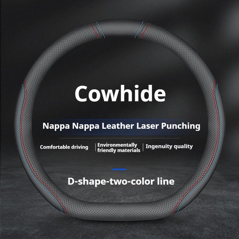 38cm Leather Car Steering Wheel Cover For Citroen C1 C2 C3 C4 C5 C6 C4L Berlingo Picasso Aircross Sega Ely See Auto Accessories