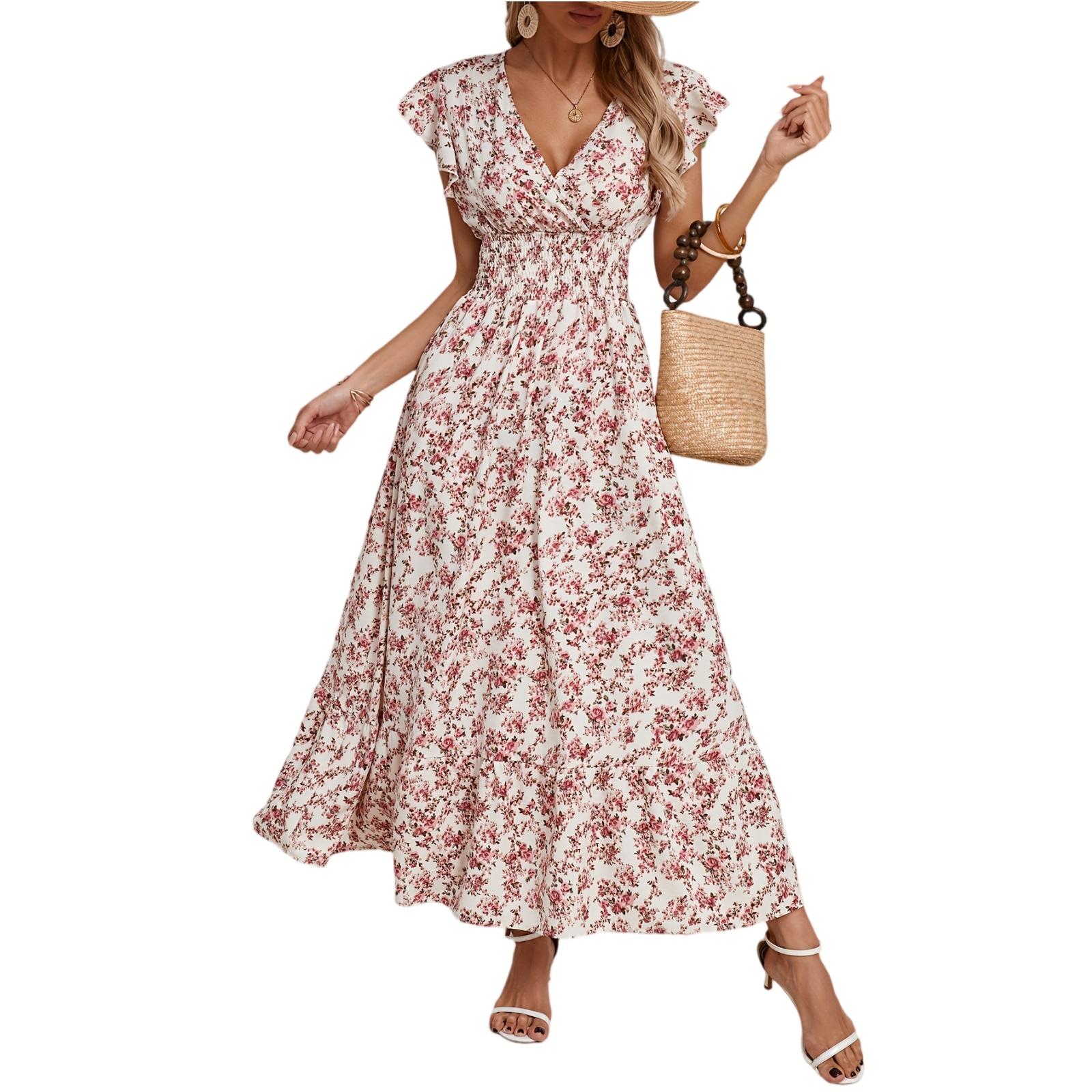 

Women s Fashion Short Sleeve Dress XL