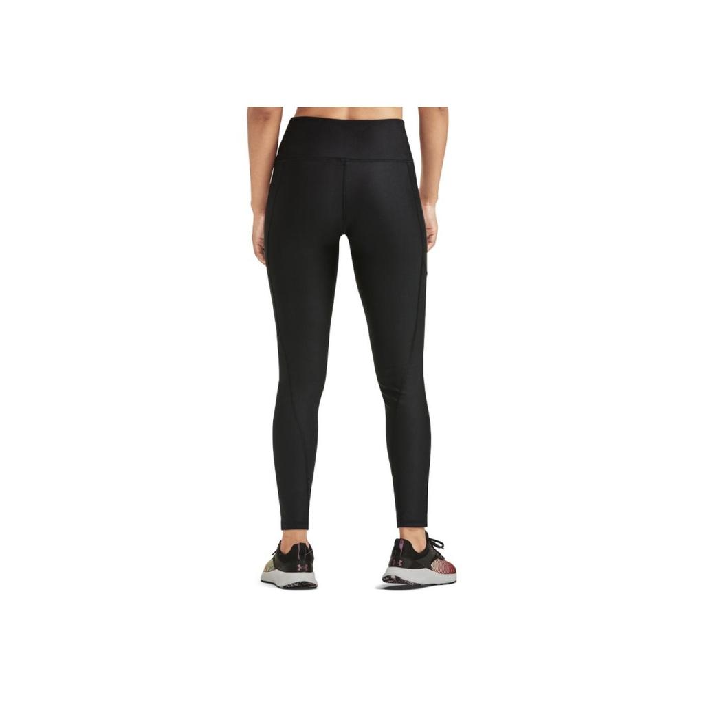 Under Armour Solid Color Training Compression Fitness Pants Women bottoms Black 1367030-001