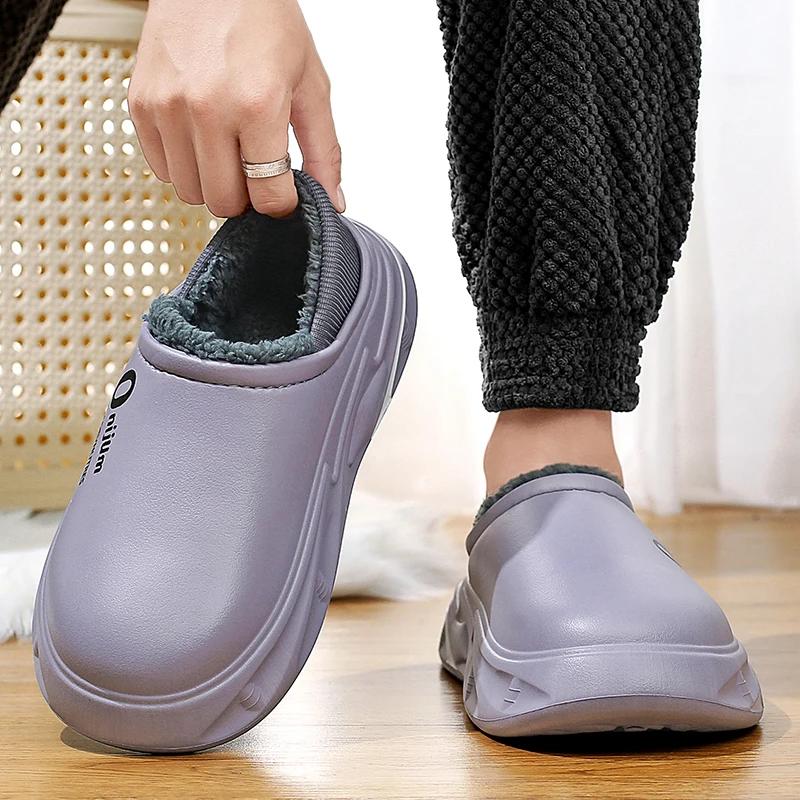 Hot Sale Men's Shoes Winter Platform Walking Slippers for Home Men Casual Slip-on Driving Lightweight Mans Slipper New Fashion
