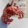 Lifelike Crab Plush Toy Soft ReaListic Crab Stuffed Pendant Doll Key Chain Bag Decoration Toys Birthday Gift Christmas Present