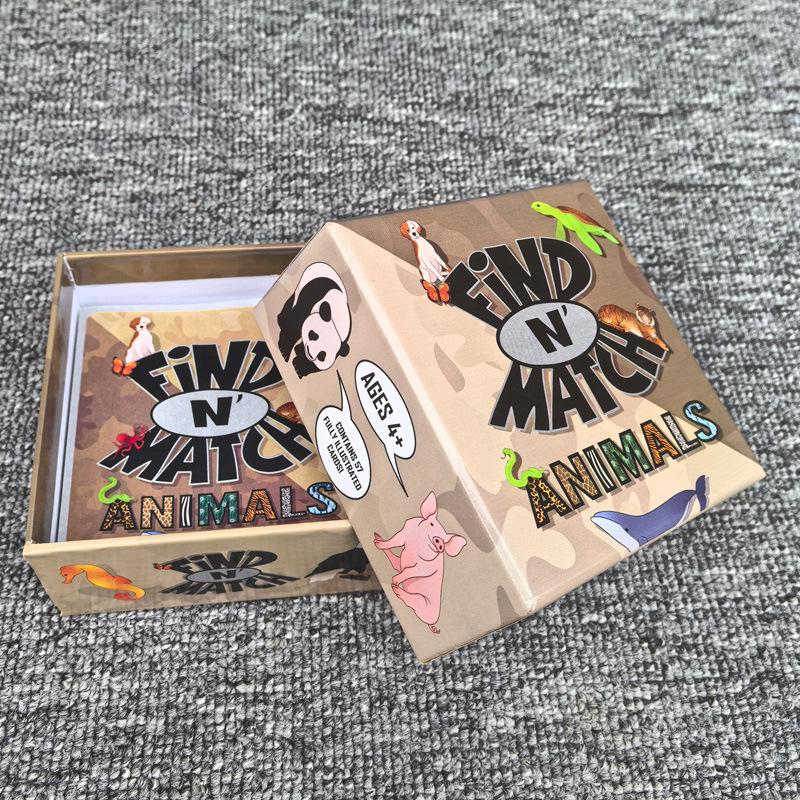 

Английская версия Find N Match Animals Карточная игра Animal Matching Card Game Toys