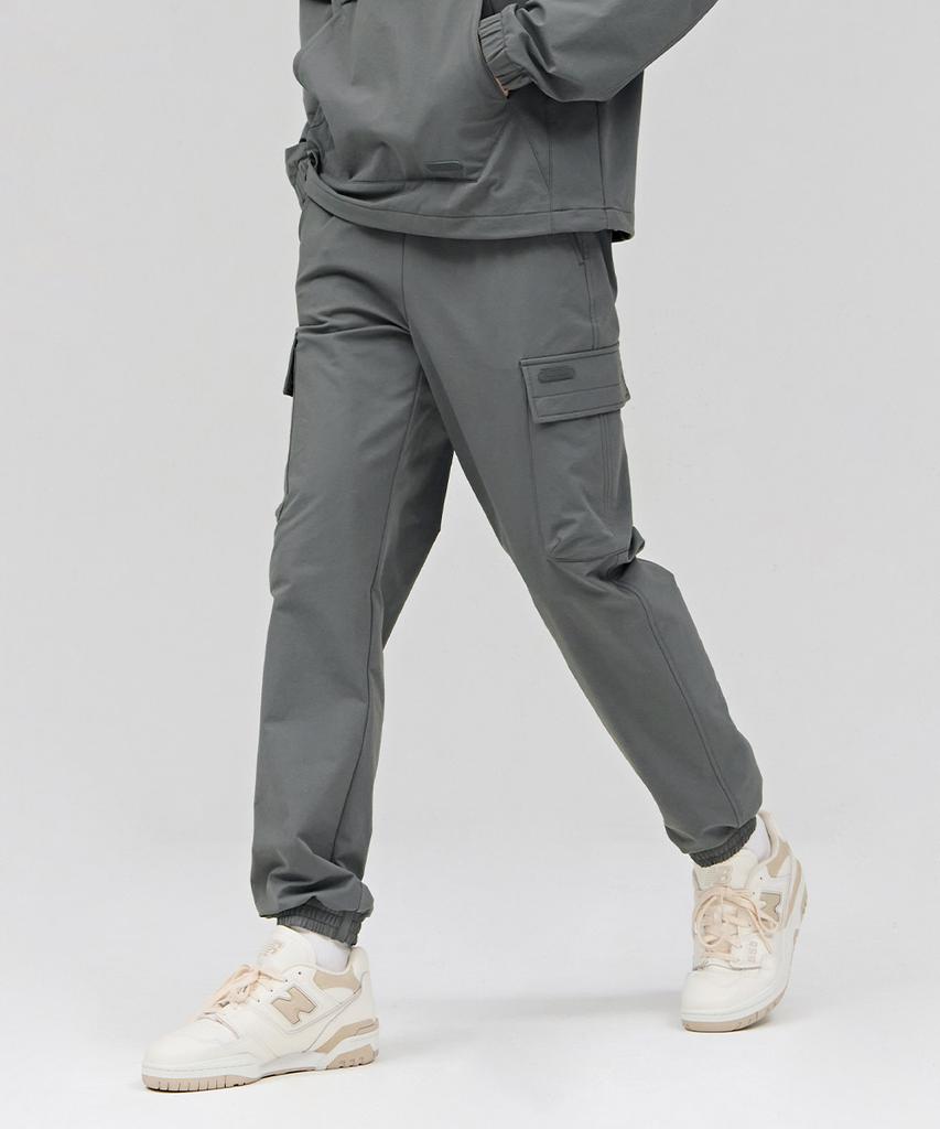 CHASECULT Men'S Stretch Fleece-Lined Cargo Jogger Pants - Khaki