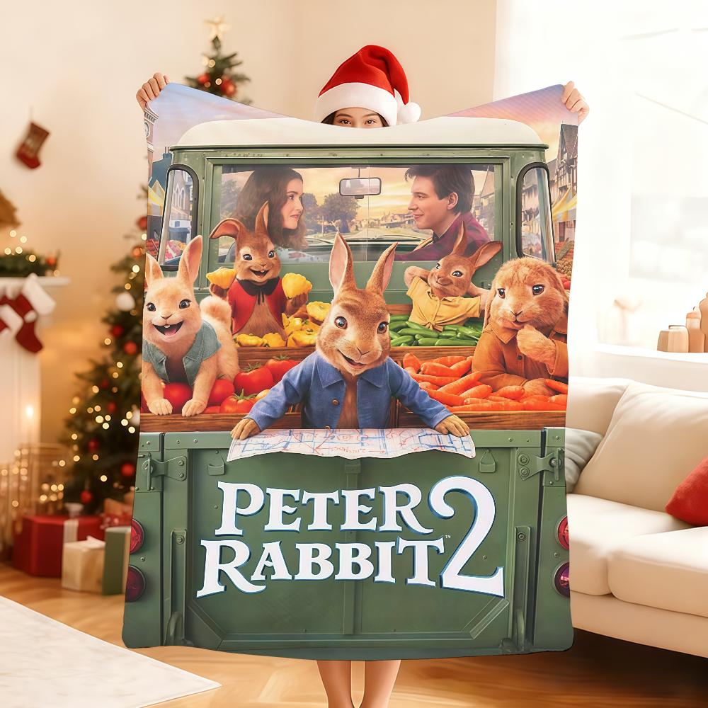Classic Movie P Peter R RabbitS Blanket For Soft Throw Blanket for Picnic Bed Sofa Home Bedroom Cozy Warm Comfortable