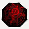 1pc Alchemy Symbol Automatic Open/close Folding Compact Umbrella, 8-Rib Sturdy Canopy, Lightweight Portable, Everyday Use, Gift, Outdoor Umbrella, Tra