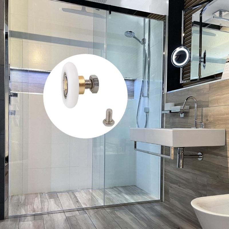 Universals Fit Nylons Rollers Compatibility with Multiple Sliding Shower Door Models Corrosions Resistance