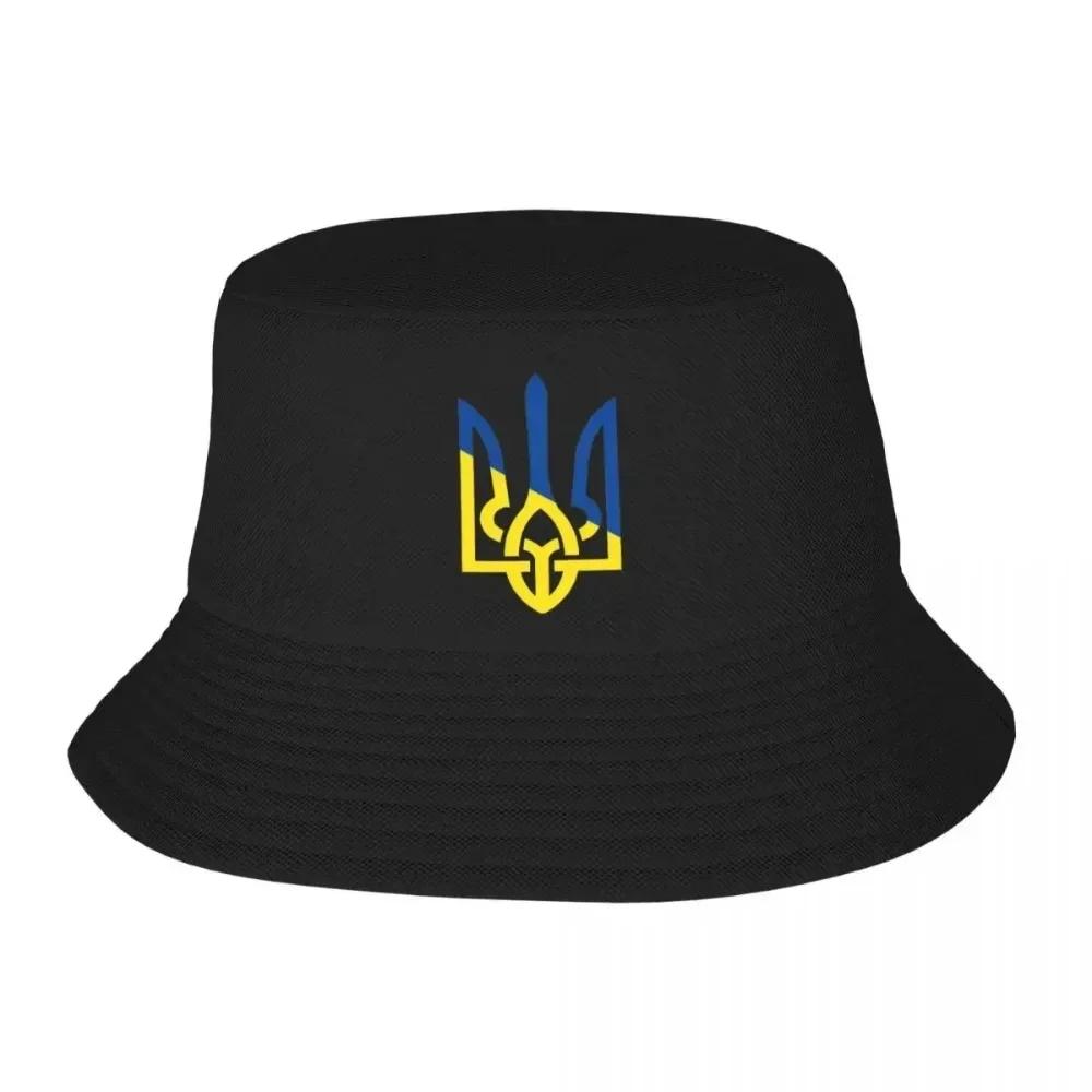 Unisex Women Ukraine Flag Logo Bob Hats Merch Summer Beach Hatwear Vintage Bucket Hat Fishing Cap for Hiking