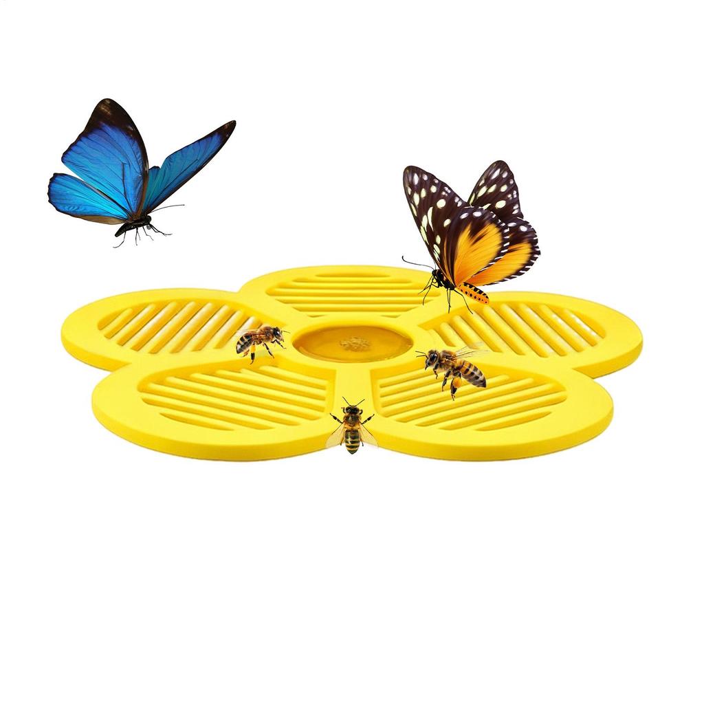Floating Bee Waterer 19.5cm Flower Shape Water Feeder Bee Watering Station For Butterfly Outdoor Yard Garden Pond Pool Farm