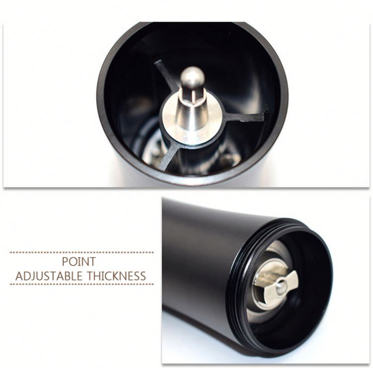Manual Coffee Grinder Made of Stainless Steel and Wood with Stainless Steel Ceramic Can Easy To Grind the Coffee Bean