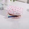 Trendy Cotton Makeup Bag Bow-knot Patterns Fresh Color Cosmetics Bag Storage Organizer Cosmetics Pouch Home Travel
