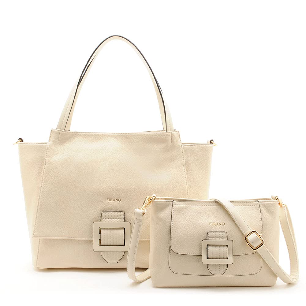 

Tote bag shoulder bag set with buckle FIRANO 402398 Ivory [FIRANO] & Women s