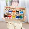Montessori Educational Toy, Magnetic Maze Board, Finger Training, Wooden Toy, Color Sorting Game, Finger Play, Color Play, Educational Board Game,