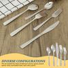 20 PCS Modern Hammered Flatware Utensil Set for 4 Stainless Steel Cutlery Silverware Set Includes Knives Forks Spoons for Home