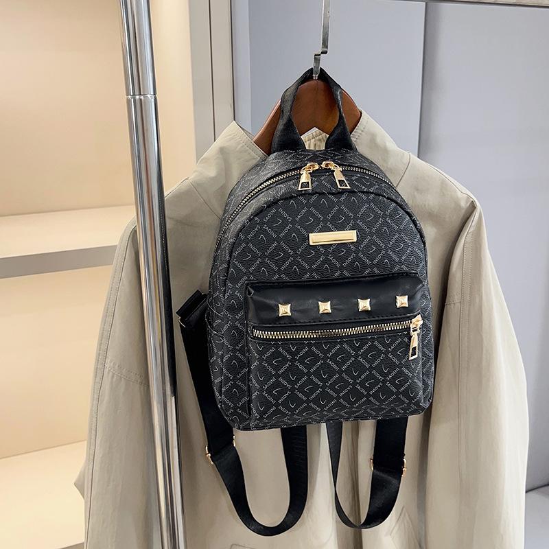 Backpack Spring Fashion Versatile College Student School Bag Women's Casual Large Capacity Printed Travel Backpack