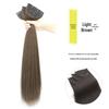 Women's Invisible Seamless Hand-Knitted Long Straight Hair Extension Set - Increases Volume, Lightweight, Natural Look