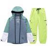 Unisex Winter Ski Suit: Windproof, Water-Repellent Jacket and Pants for Outdoor Snowboarding and Skiing.